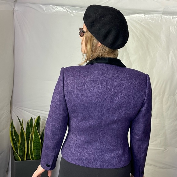 Vintage Kasper Purple Coat - Picture 3 of 7